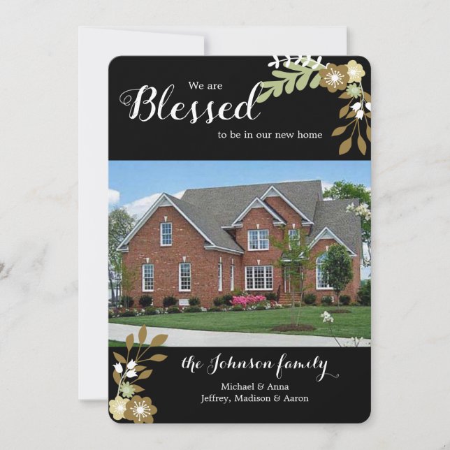 Abençoado por estar no Novo Anúncio de Início (Frente)