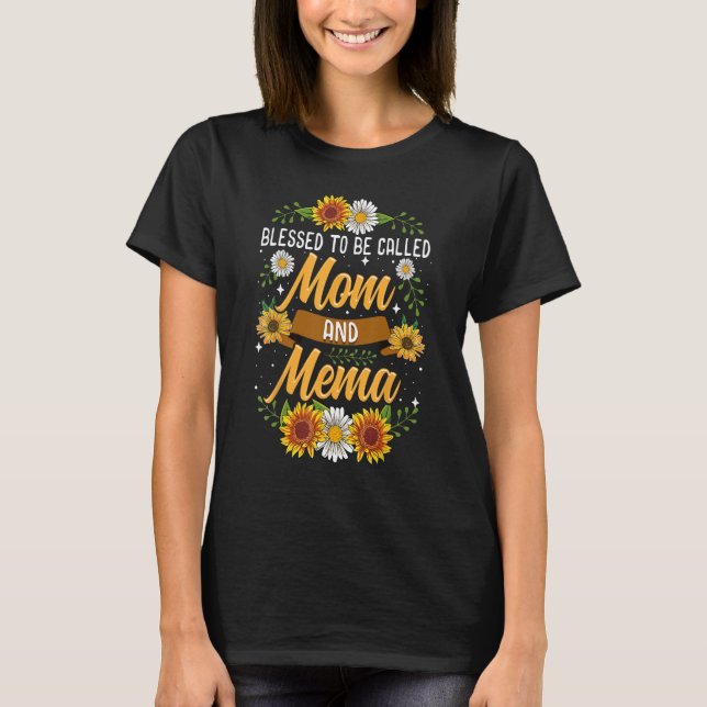Abençoado Seja Chamado Mamãe E Mema Camisa Cute Su (Frente)