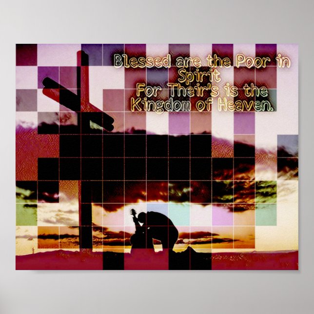 Abençoados são os Pobres na Poster Espírito (Frente)