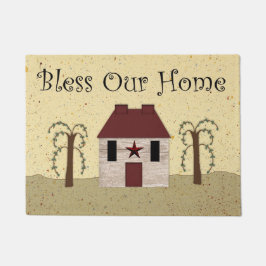 Abençoe nosso tapete de porta doméstica