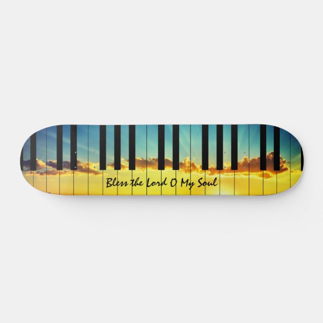Abençoe o Senhor Piano Skateboard (Horz)