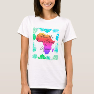 Abençoo as chuvas na África, camiseta