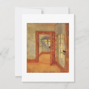 Aberta porta ensolarada impressionista interior An