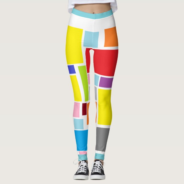 Abertura Positiva de Vibes das Leggings de Cor (Frente)