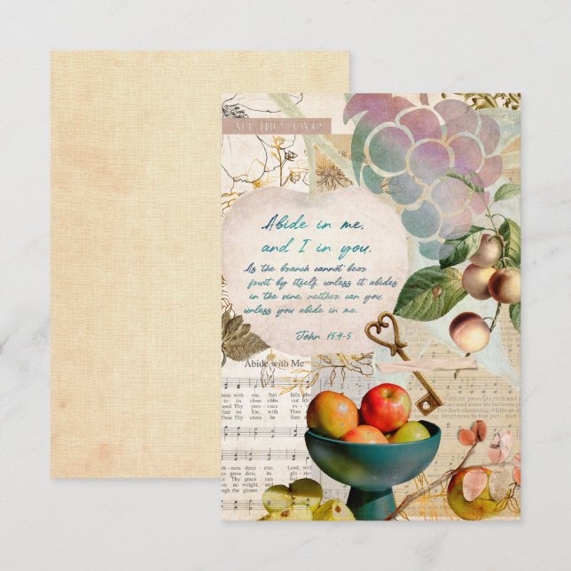 Abide in Me Fruitoso Faith (Frente/Verso)