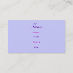 Abigail Cartão de visita