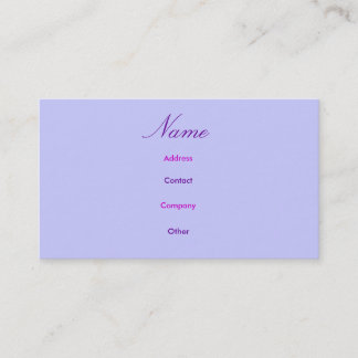 Abigail Cartão de visita