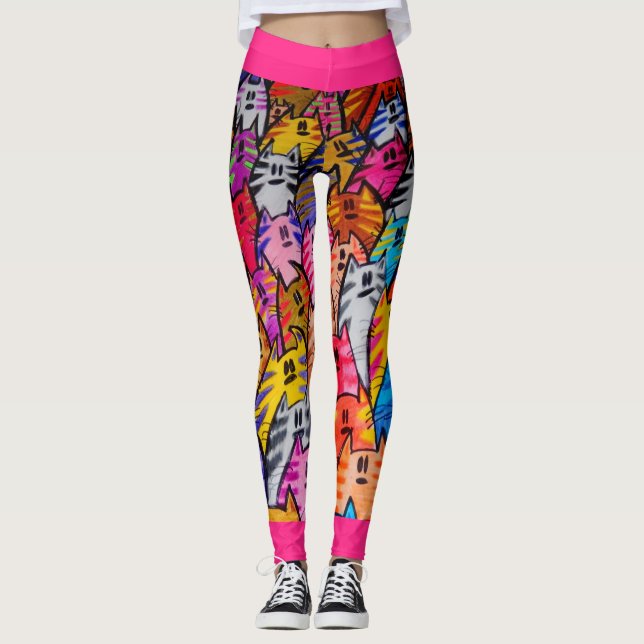 ABL - 0295 - Gatos - Leggings (Frente)