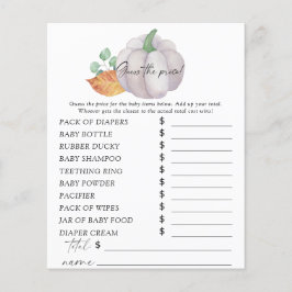 Abóbora branca - Adivinha o jogo do preço