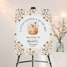 Abóbora-branca no caminho do Chá de fraldas