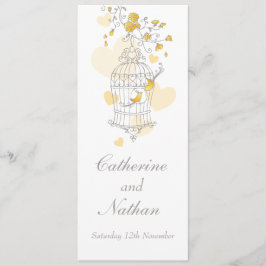 Abóbora-cinzas amarelas da gaiola aves menu janto