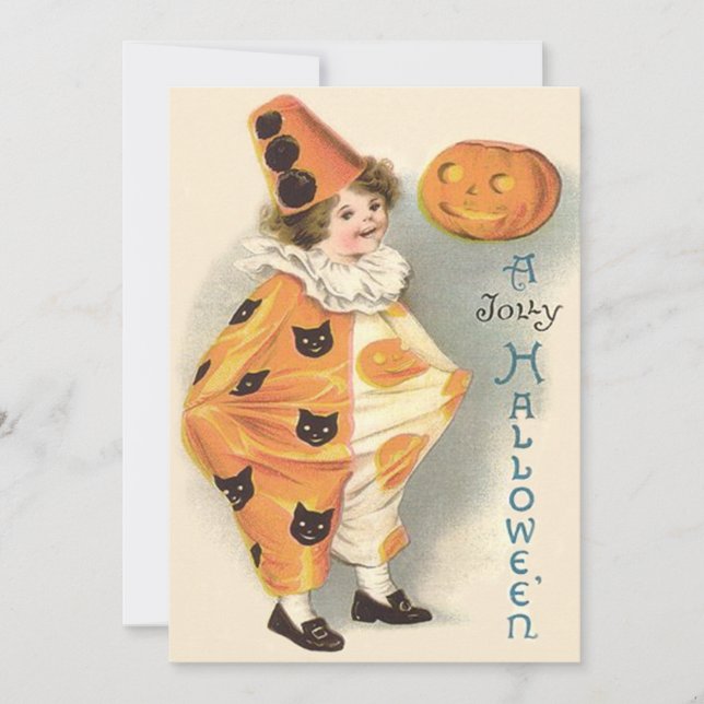 Abóbora Cute Palhaço Jack O Lantern (Frente)