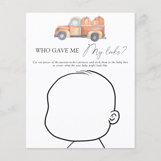 Abóbora de carro - Que me deu meu jogo de bebê (Frente)