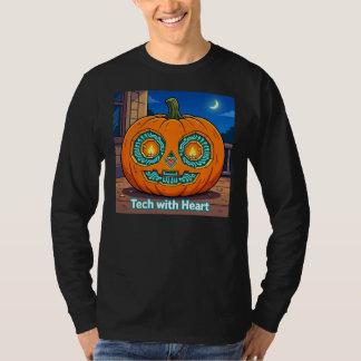 Abóbora de Circuito Brilhante - Camiseta Manga Lon