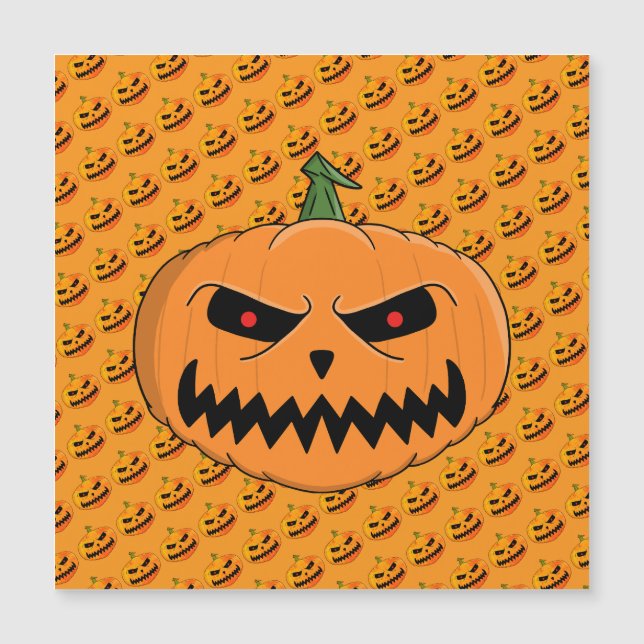 Abóbora de Halloween Ameaçadora (Frente)