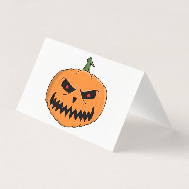 Abóbora de Halloween Ameaçadora (Frente)