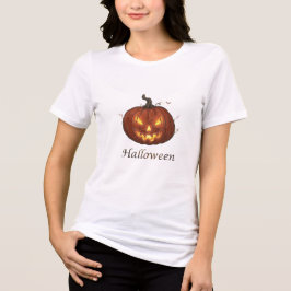 Abóbora de Halloween Assustadora e Fogueira Jack-o
