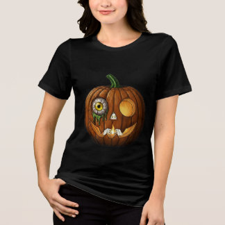 Abóbora de Halloween com Olho Místico e Mãos de Es