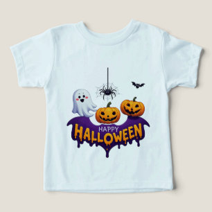 🎃 Abóbora de Halloween Fofa com Fantasma 🕷️