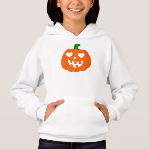 abóbora de halloween laranja coração jack-o-lanter