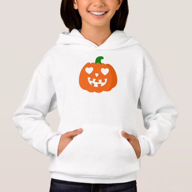 abóbora de halloween laranja coração jack-o-lanter (Frente)