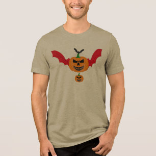 Abóbora de Halloween Morcego Vampiro Malvado Jack 