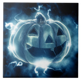 abóbora de Halloween na chuva
