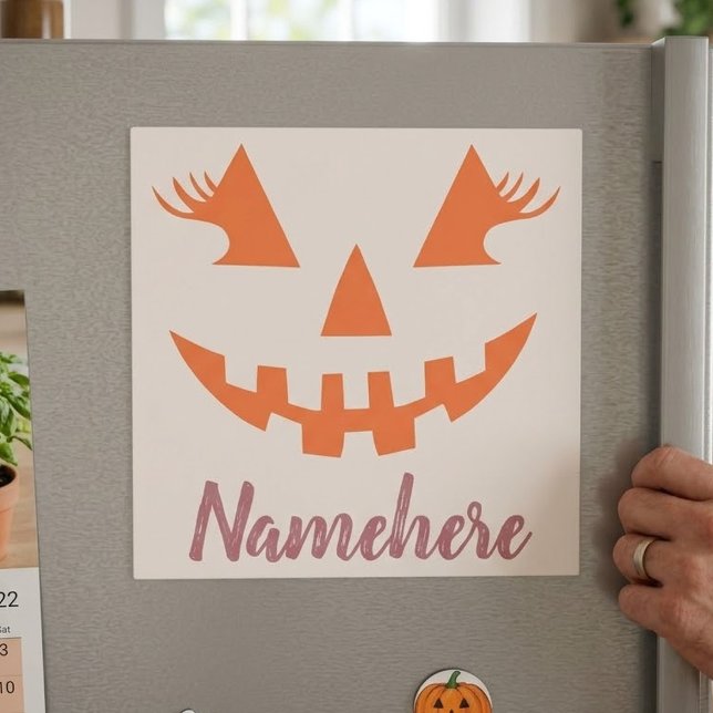 Abóbora de Halloween Personalizada Feminina Jack O (Criador carregado)