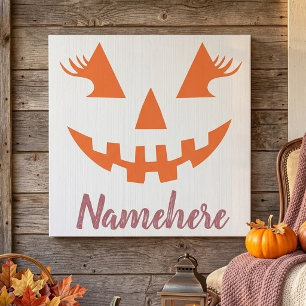 Abóbora de Halloween Personalizada Feminina Jack O