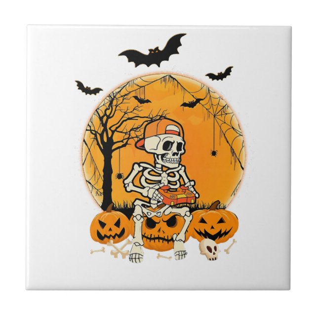 Abóbora de Ossos do Halloween (Frente)