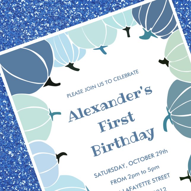 Abóbora de outono de convites de primeiro aniversa (Halloween-1st-birthday-invitations-autumn-pumpkin-1)