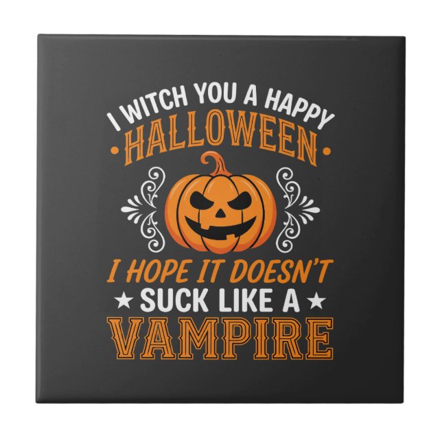 Abóbora de Vampiro de Halloween Engraçado (Frente)