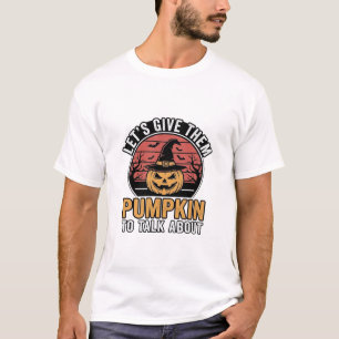 Abóbora Engraçada Design de Camisa Vintage de Hall