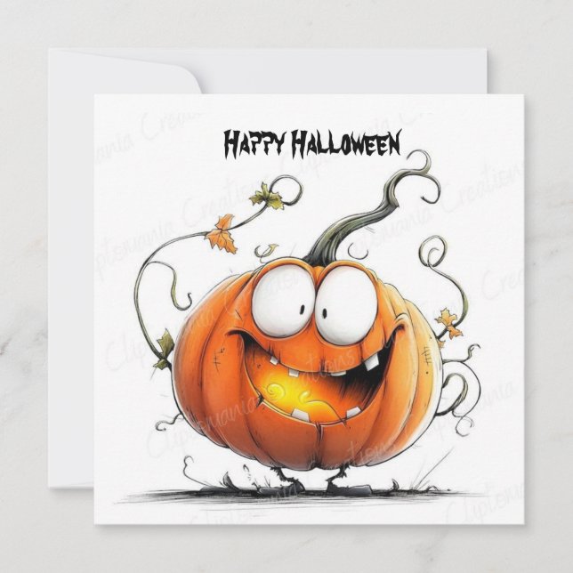 Abóbora feliz de Halloween (Frente)