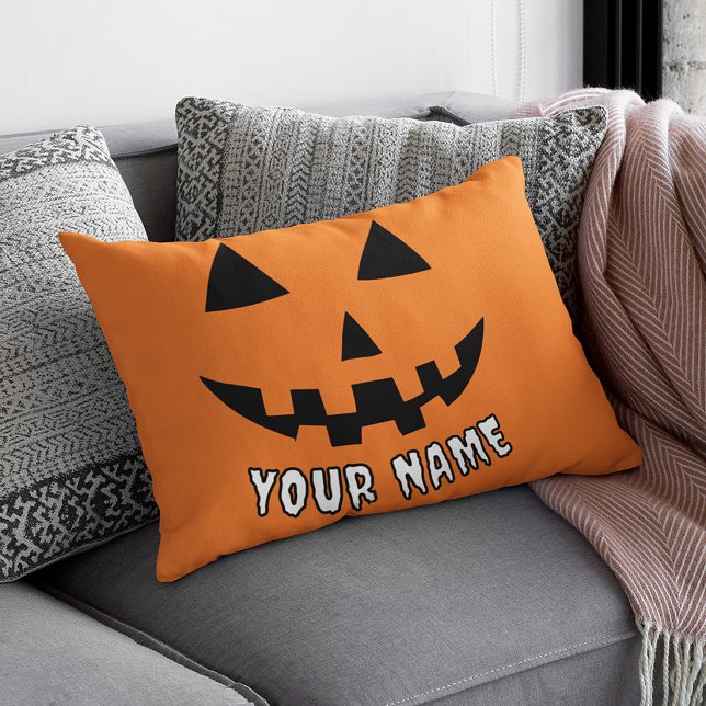 Abóbora Laranja Personalizada de Halloween Seu Nom (Criador carregado)