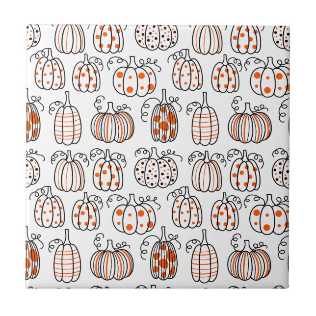 Abóbora Minimalista Moderna – Laranja Abstrato (Frente)