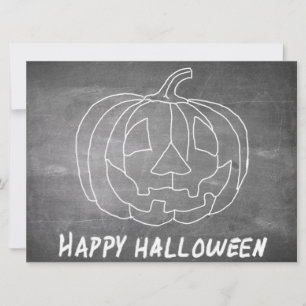 Abóbora para o Halloween 1 visual de quadro-negro