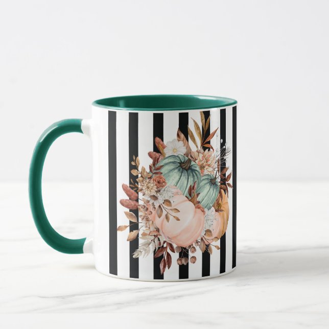 Abóbora-Queda - Caneca Floral De Café De Outono (Esquerda)