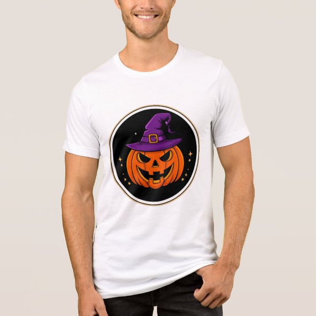 Abóbora Sorridente Bruxa Chapéu Halloween 🎃 (Frente)