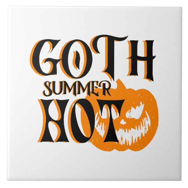 Abóbora Sorridente de Verão-Horror Gótico Quente (Frente)