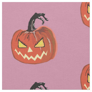 Abóbora, tecido do Dia das Bruxas Pumkins