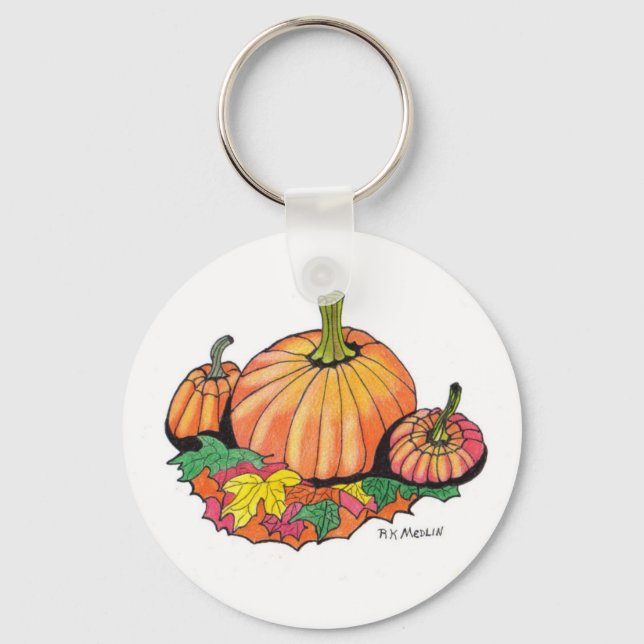 Abóboras, chaveiro (Frente)
