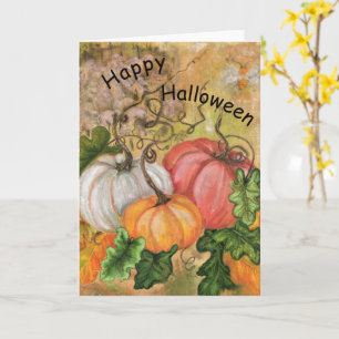 Abóboras de cartão de Halloween - Pintura