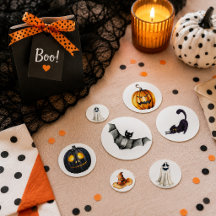 Abóboras de Halloween Morcegos Gatos Pretos & Fant