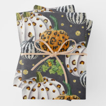 Abóboras de outono de Impressão Animal