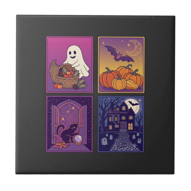 Abóboras Fantasmas de Halloween Casa Assombrada Ga (Frente)