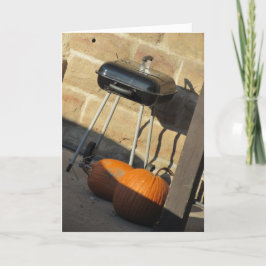 "Abóboras Grelhadas" Cartão de Ação de Graças