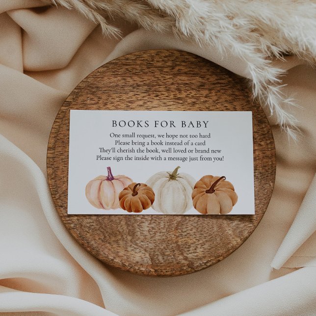 Abóboras Livros para Bebê cartão de inserção (Criador carregado)