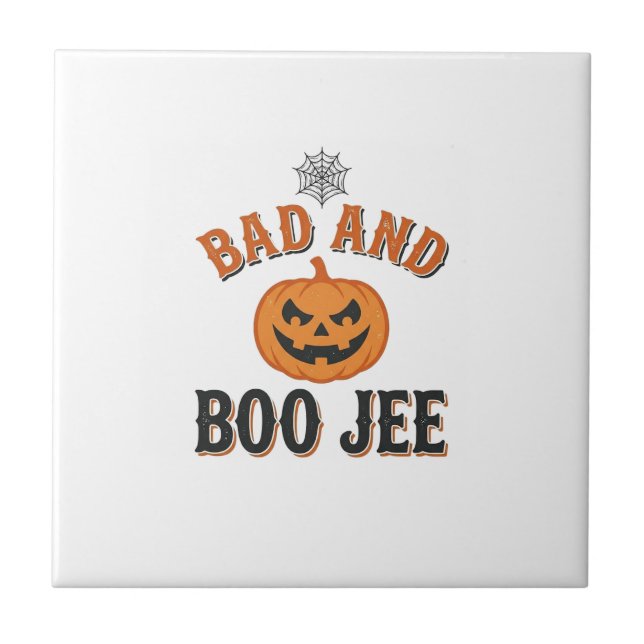 Abobrinha Ruim E Boo Jee De Halloween Gráfico_1 (Frente)