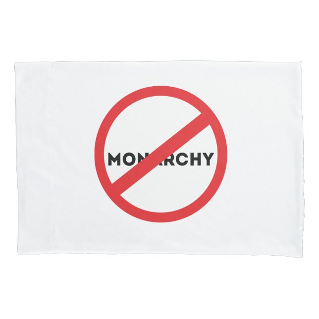 Abolish the Monarchy Pillowcase (Frente)